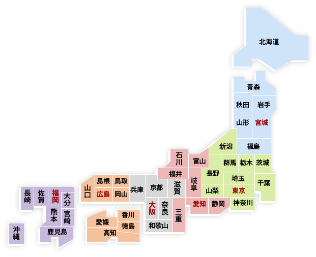 画像：日本地図